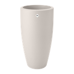 pure soft round high 40cm linen white